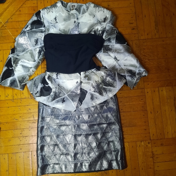 Versus Versace Metallic Pencil Skirt - Picture 4 of 7